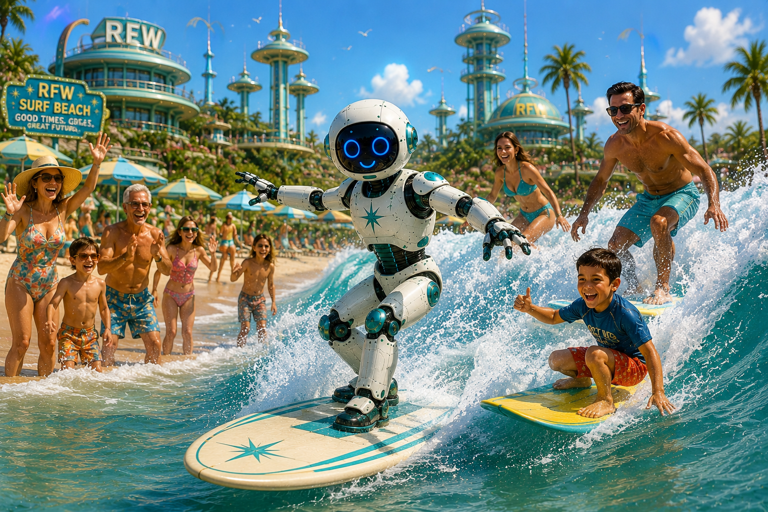 AFK Resort Robot Beach